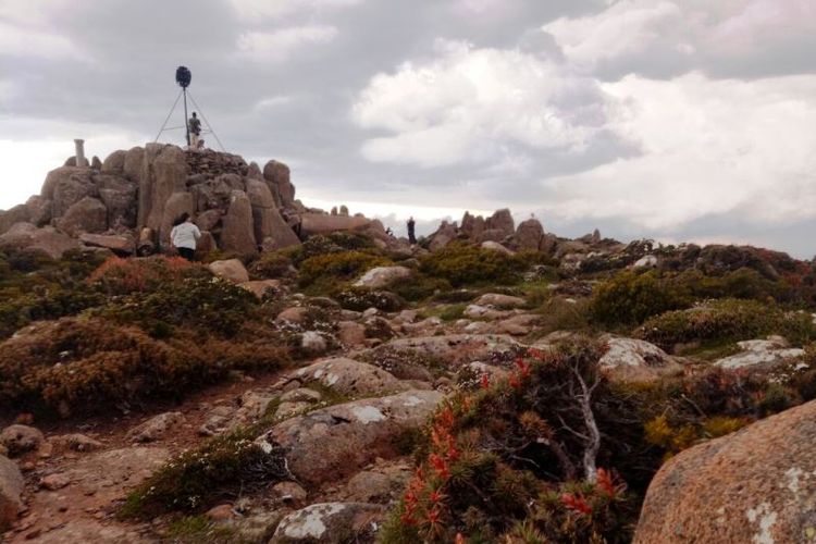 
Beginilah kondisi di salah satu sudut di puncak Gunung Wellington, Hobart, Tasmania. (Kompas.com/Ervan Hardoko)