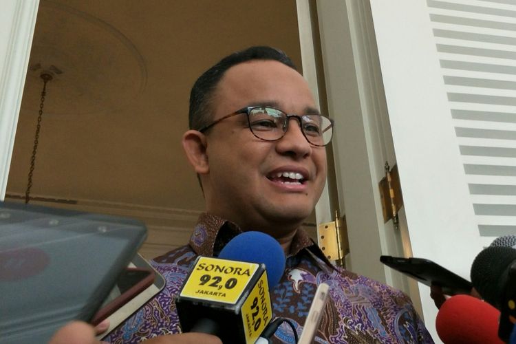 Gubernur DKI Jakarta Anies Baswedan di Balai Kota DKI Jakarta, Jalan Medan Merdeka Selatan, Rabu (22/11/2017).