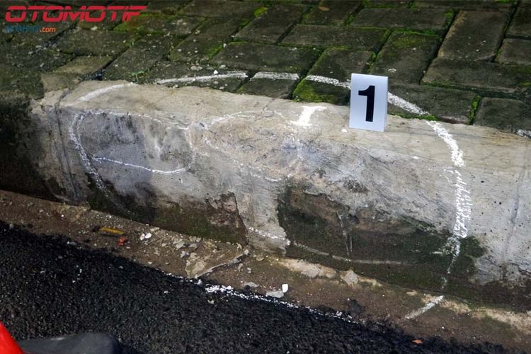 Titik pertama berdasarkan olah TKP kecelakan Setnov