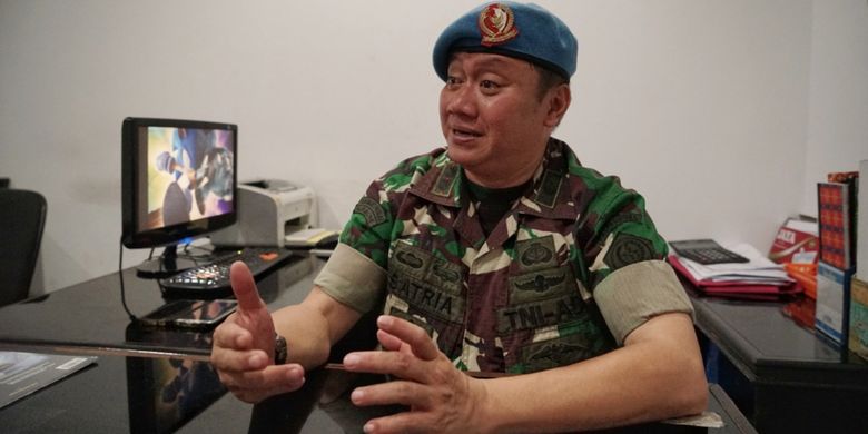 Komandan Detasemen Kesehatan Paspampres Letkol Ckm dr. Satria, saat ditemui di Mako Paspampres, Jakarta Pusat, Kamis (28/12/2017).