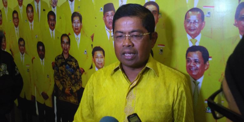 Sekretaris Jenderal Partai Golkar Idrus Marham di DPP Golkar, Jakarta, Jumat (17/3/2017)