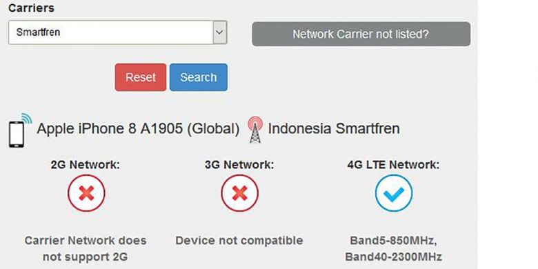 Situs willmyphonework.net mengecek kompatibilitas handset dengan jaringan seluler yang digelar berbagai operator di seluruh dunia. 