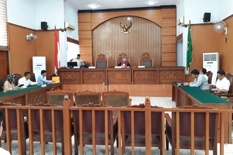 Sidang praperadilan Hary Tanoe melawan Bareskrim Polri di Pengadilan Negeri Jakarta Selatan. Selasa (11/7/2017)