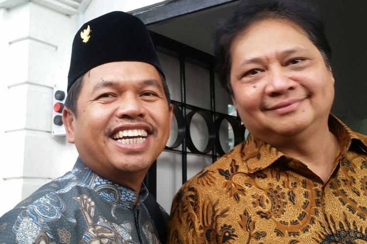 Dedi Mulyadi bersama Airlangga Hartarto.