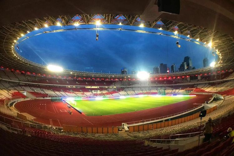  Stadion Utama Gelora Bung Karno, Jakarta, telah rampung direnovasi. 