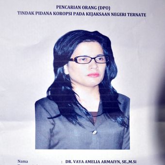 Vaya Amelia Armaiyn, masuk daftar DPO Kejaksaan Negeri Kota Ternate, Maluku Utara