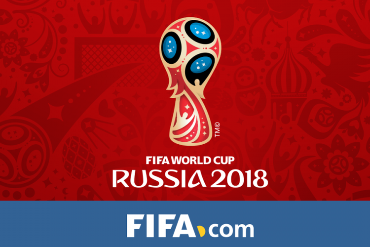 Logo Piala Dunia 2018 yang akan dilangsungkan di Rusia.