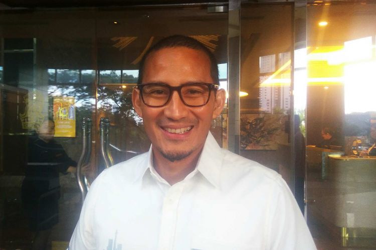 Wakil gubernur terpilih DKI Jakarta Sandiaga Uno di Pacific Place, Jakarta Selatan, Jumat (16/6/2017).