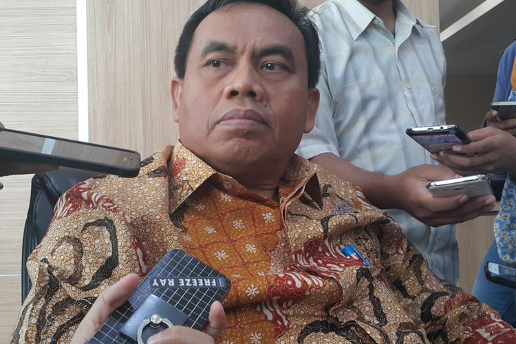 Sekretaris Daerah (Sekda) DKI Jakarta Saefullah di Balai Kota DKI Jakarta, Jalan Medan Merdeka Selatan, Kamis (18/5/2017).