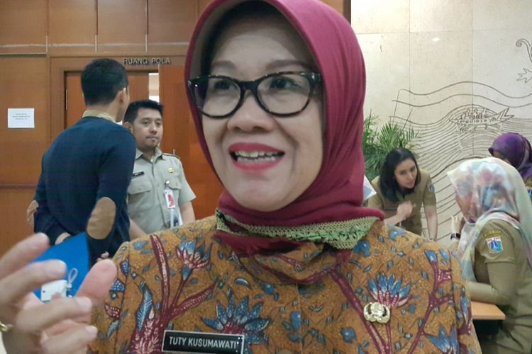 Kepala Bappeda DKI Jakarta Tuty Kusumawati di Balai Kota DKI Jakarta, Jalan Medan Merdeka Selatan, Selasa (23/5/2017).