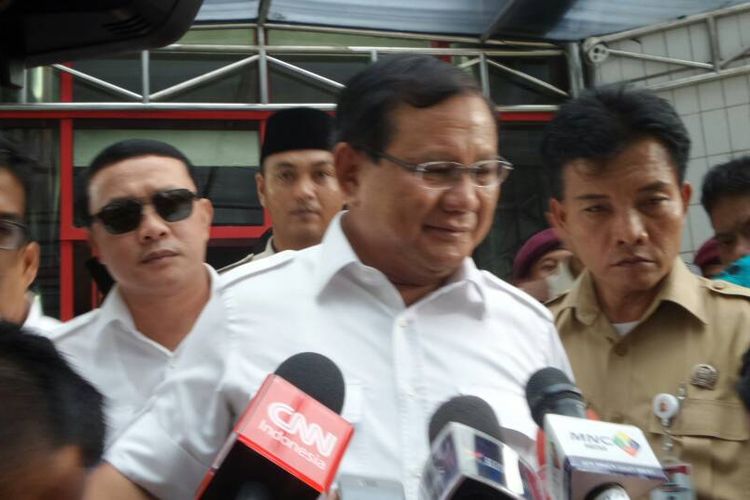 Usai Pantau "Exit-Poll", Prabowo Bertolak ke Rumah Kertanegara