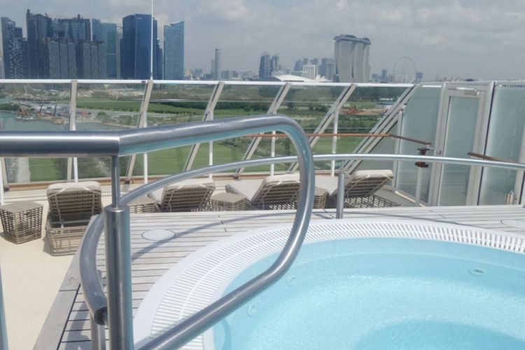 Pemandangan dari sun deck Garden Penthouse(KOMPAS.COM/AMBARANIE NADIA)