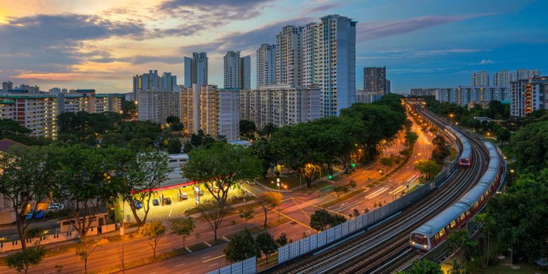 Ilustrasi MRT Singapura