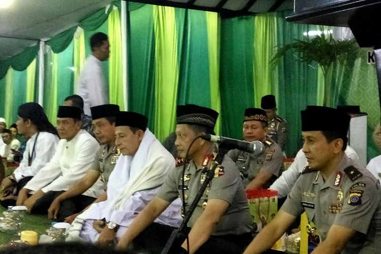 Kapolri Jenderal Polisi Tito Karnavian menghadiri acara Tabligh Akbar memperingati IsraMiraj Nabi Muhammad di Mapolda DIY| Kompas.com