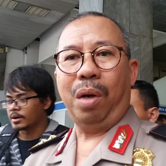 Kadiv Humas Polri Irjen Pol Setyo Wasisto di Kompleks Parlemen, Senayan, Jakarta, Kamis (12/10/2017).