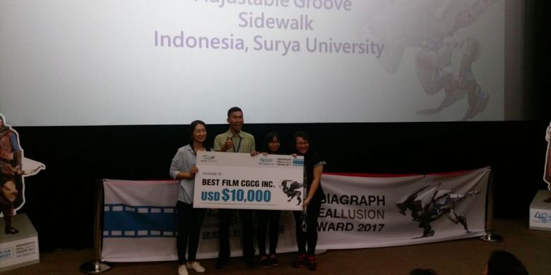 mahasiswa Universitas Surya menjuarai lomba animasi Asiagraph Reallusion Award 2017 | kompas.com