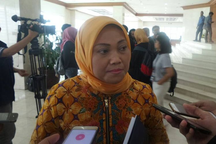 Ketua Fraksi Partai Kebangkitan Bangsa (PKB) Ida Fauziah di Kompleks Parlemen, Senayan, Jakarta, Jumat (19/5/2017).
