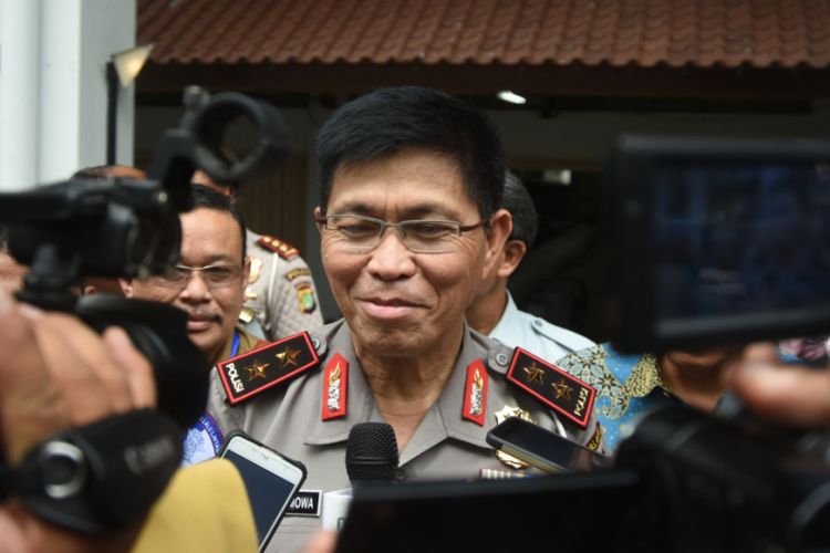 Kepala Korps Lalu Lintas Polri Inspektur Jenderal Royke Lumowa usai menghadiri sebuah acara di Kampus Universitas Indonesia, Depok, Selasa (26/9/2017).