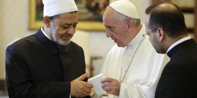 Tokoh Islam dan Kristen Bertemu, Imam Besar Al-Azhar Serukan Persatuan Lawan Sektarianisme